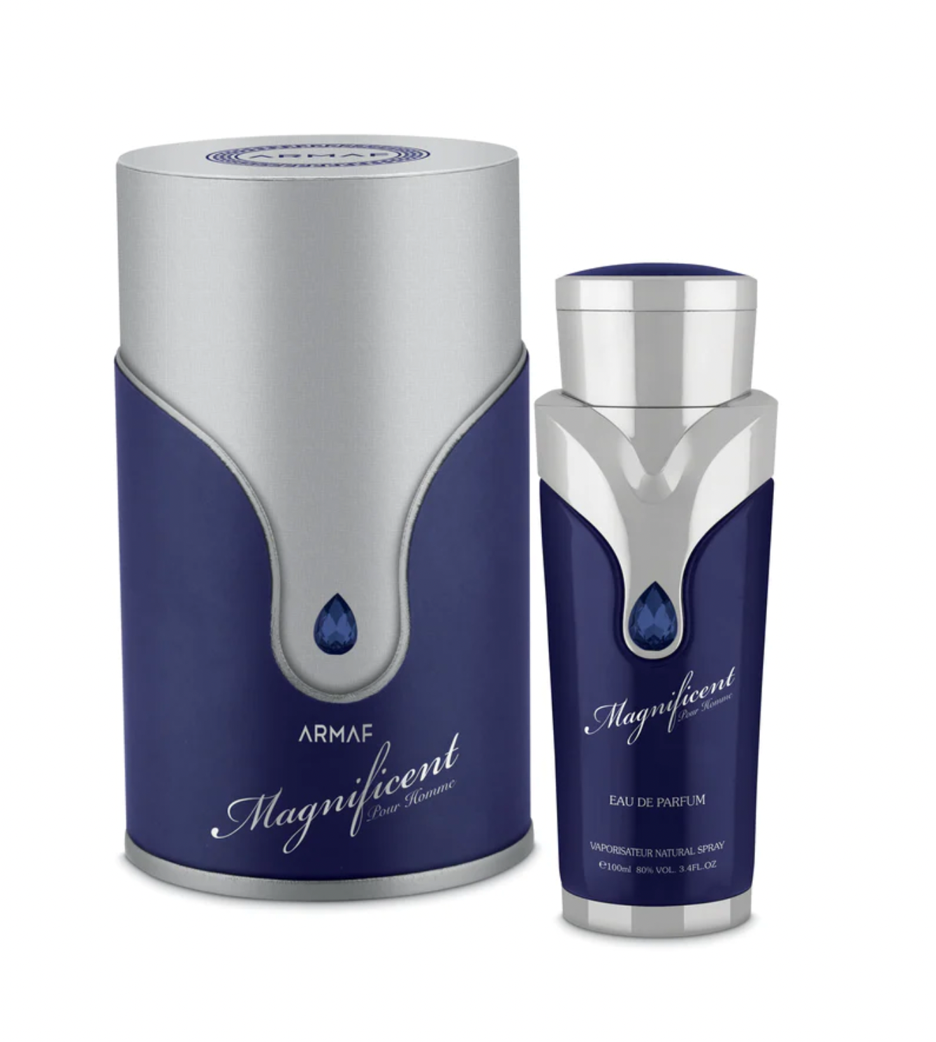Armaf Magnificent Blue Eau de Parfum 100ml for Men - Long Lasting Fresh Aquatic Cologne Spray | Perfect for Daily Wear, Office & Special Occasions