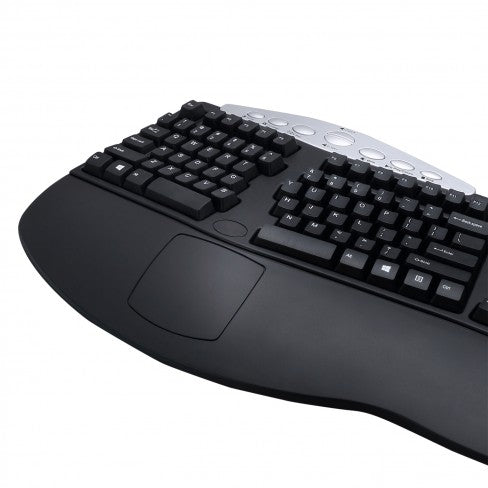 Spire Curvature III Ergonomic Keyboard SP K4008 - USB Wired Comfortable Typing for Office & Gaming - Reduce Wrist Strain & Improve Posture