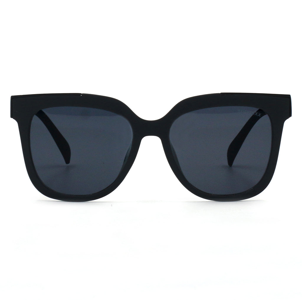 Coco Black Frame Black Lens Wayfarer Sunglasses for Women & Men - Classic Retro UV Protection Shades for Beach, Driving & Outdoor Fashion