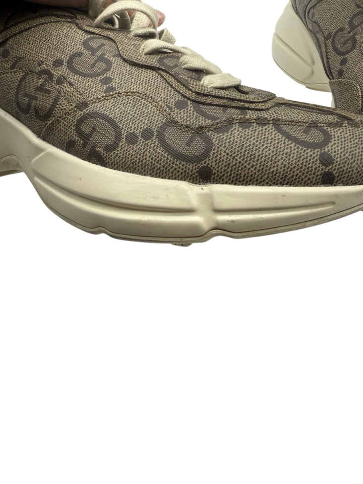 Gucci Maxi GG Rhyton Sneakers for Men - Size 10.5 US (11) - Luxury Casual & Streetwear Fashion Sneakers for Everyday Wear, Travel & Urban Style