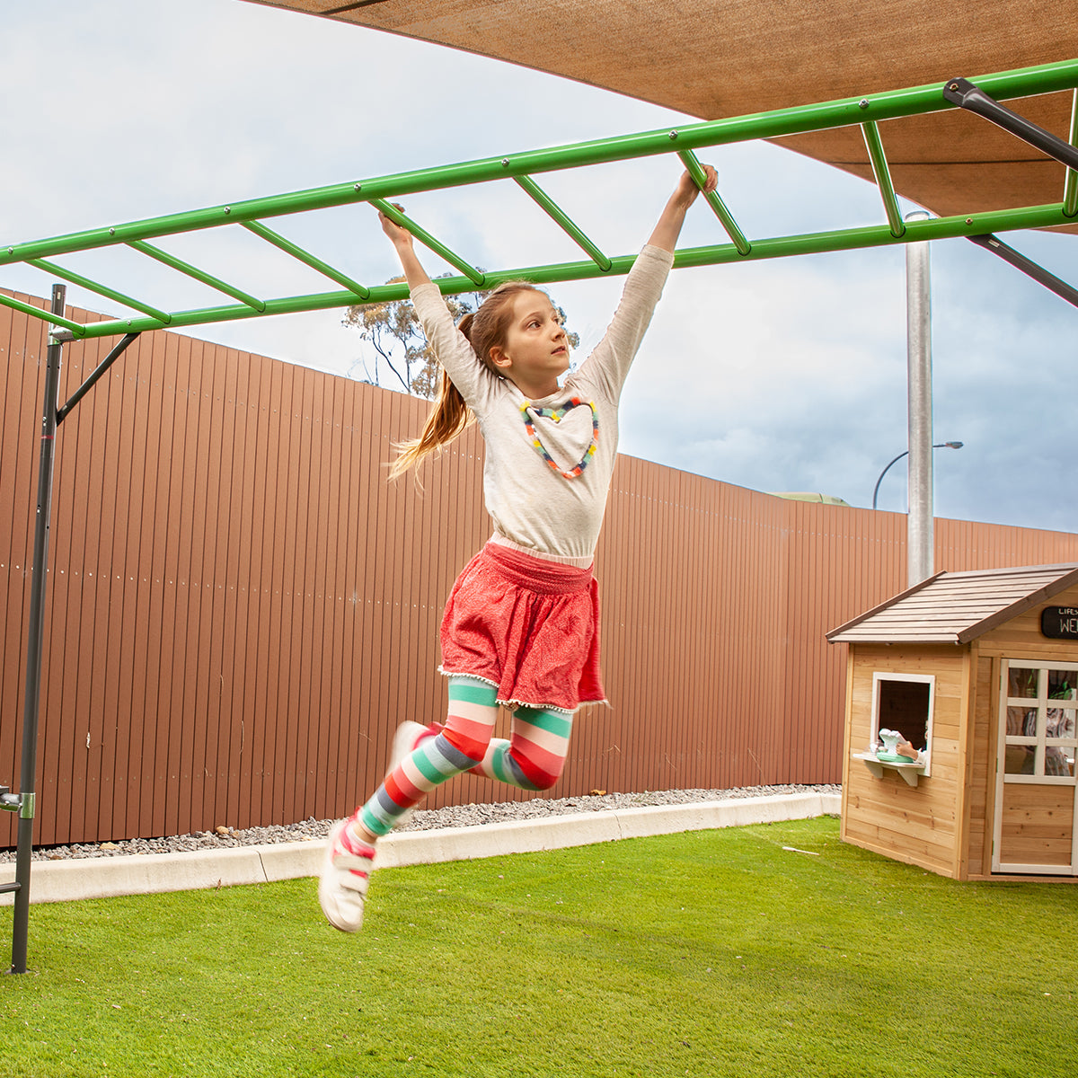 Kids Jungle Gym Monkey Bars - Durable Outdoor Play Equipment for Backyard & Playground Fun