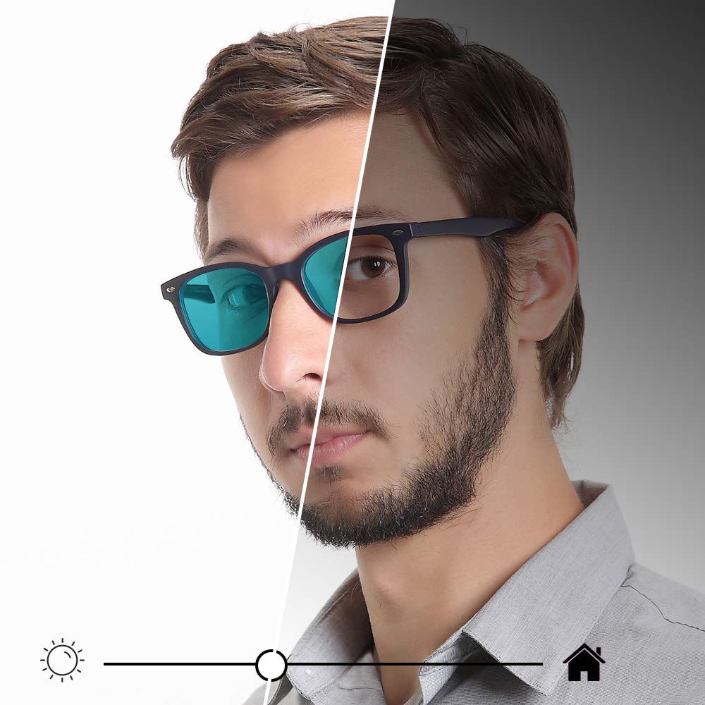 YEIN Blue Light Blocking Glasses - Photochromic Anti Eyestrain Computer & Reading Glasses for Women & Men - UV Protection for Screen Time, Gaming & Office Work