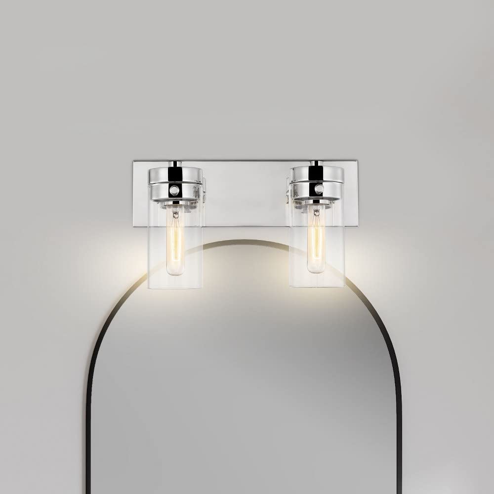 Nuvo Lighting Intersection 2-Light Bathroom Vanity Light in Burnished Brass - Perfect for Modern Bathrooms & Powder Rooms