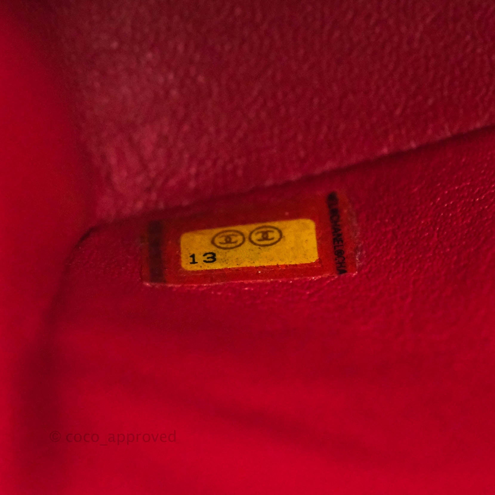 Chanel Classic Medium Double Flap Bag - Red Lambskin Leather with Silver Hardware | Luxury Handbag for Women, Perfect for Parties & Evening Events