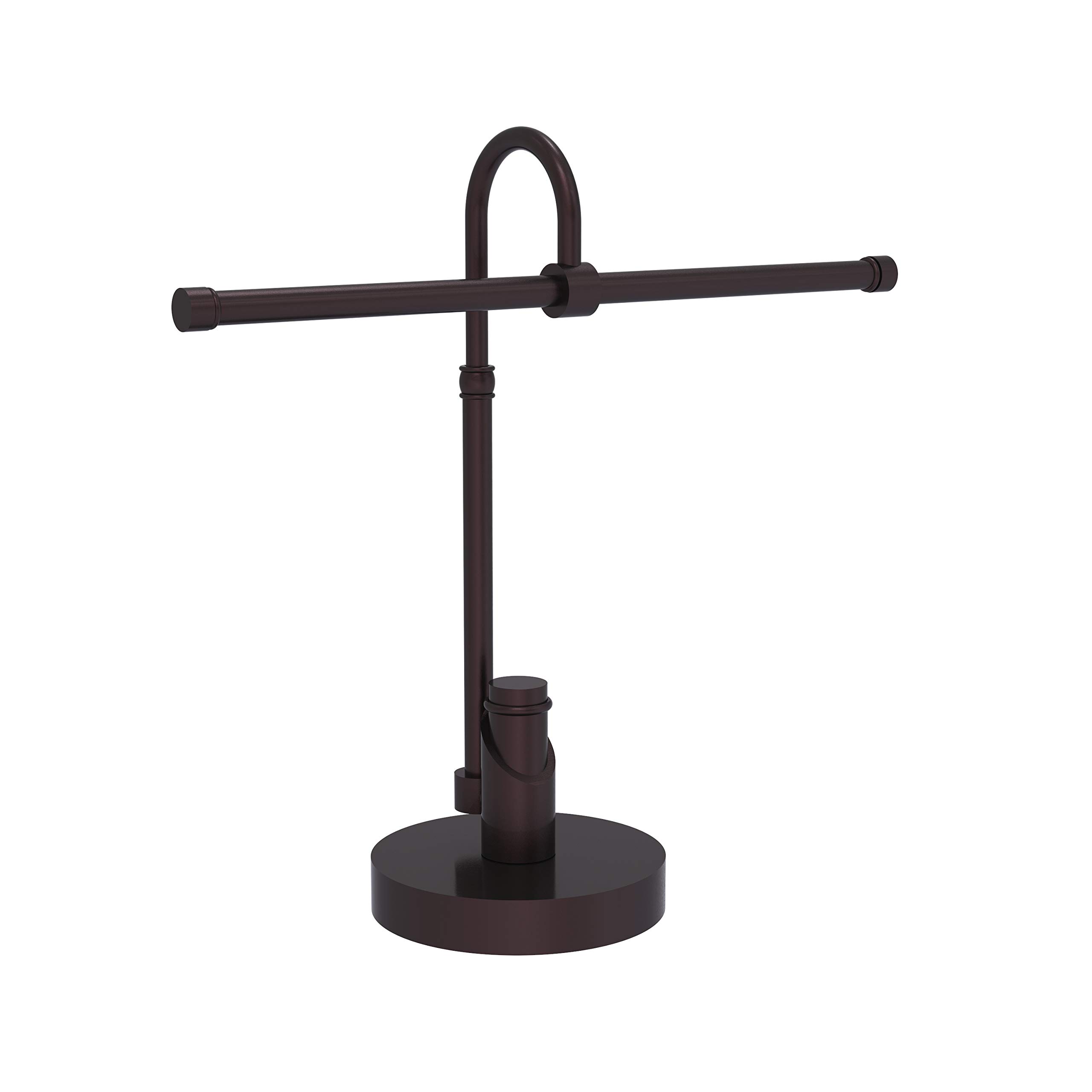 Allied Brass TR-52-ABZ 2-Arm Guest Towel Holder - Antique Bronze Finish for Bathroom & Powder Room Decor - Tribecca Collection