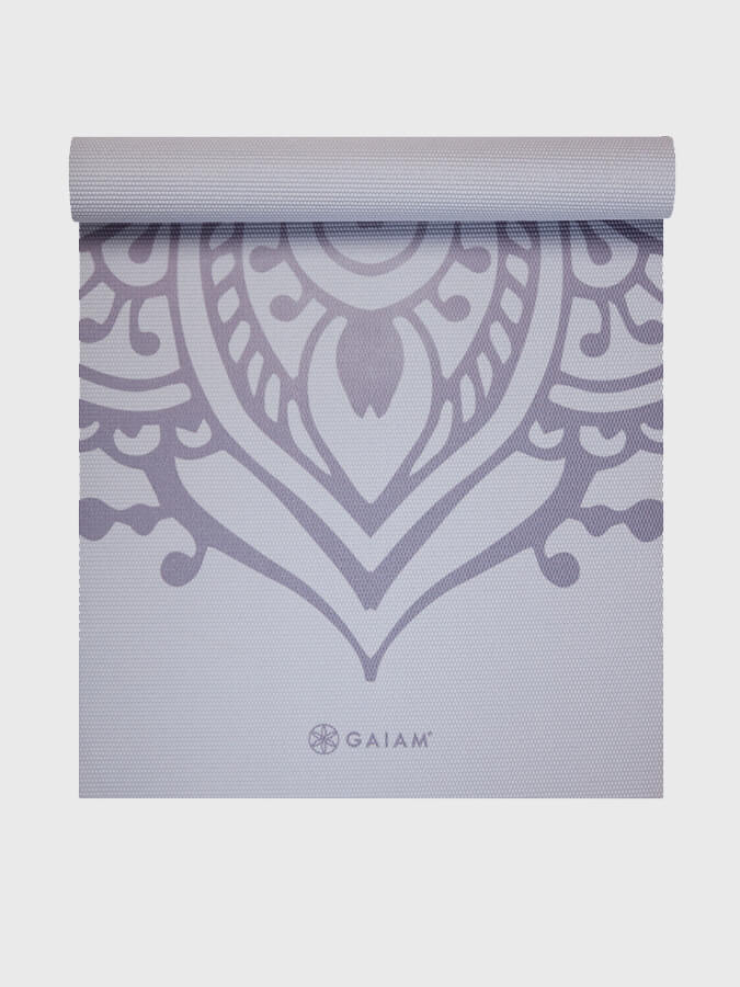 Gaiam Sundial Non-Slip Yoga Mat 5mm Thick - Premium Eco-Friendly Exercise Mat for Yoga, Pilates & Home Workouts - Perfect for Studios, Gyms & Outdoor Use