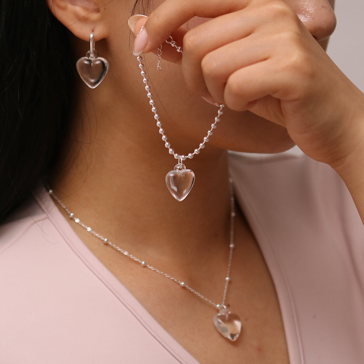 Elegant Heart Pendant Bracelet for Women - Sterling Silver or Gold Plated Romantic Jewelry Gift for Valentine's Day, Anniversary & Special Occasions - Perfect for Date Nights, Weddings & Everyday Wear