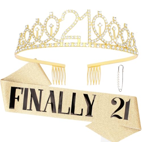 gold 21 crown & sash