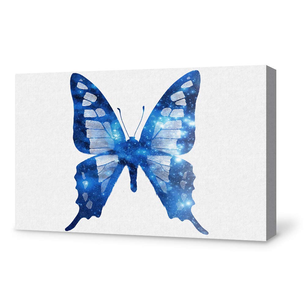 Wall26 Canvas Wall Art - Stunning Butterfly Giclee Painting - 12x18 Inches - Perfect for Bedroom, Living Room, and Home Office Decor