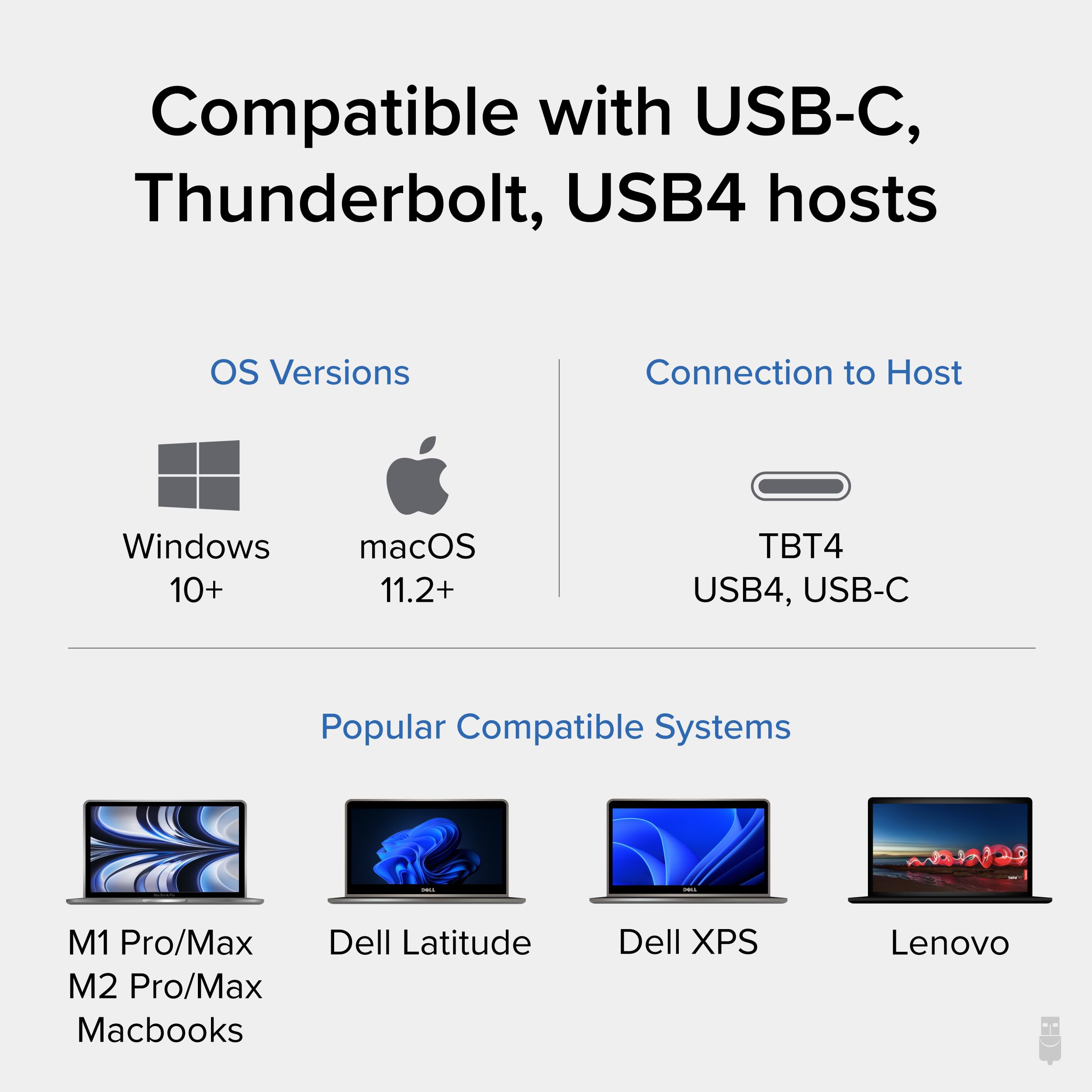 Plugable Thunderbolt 4 Dock - 100W Charging, 3 Thunderbolt Ports, Dual 4K/8K Monitor Support, 2.5G Ethernet, SD Card Reader, 4 USB Ports - Ideal for MacBook Pro, Windows Laptops & Home Office Setup