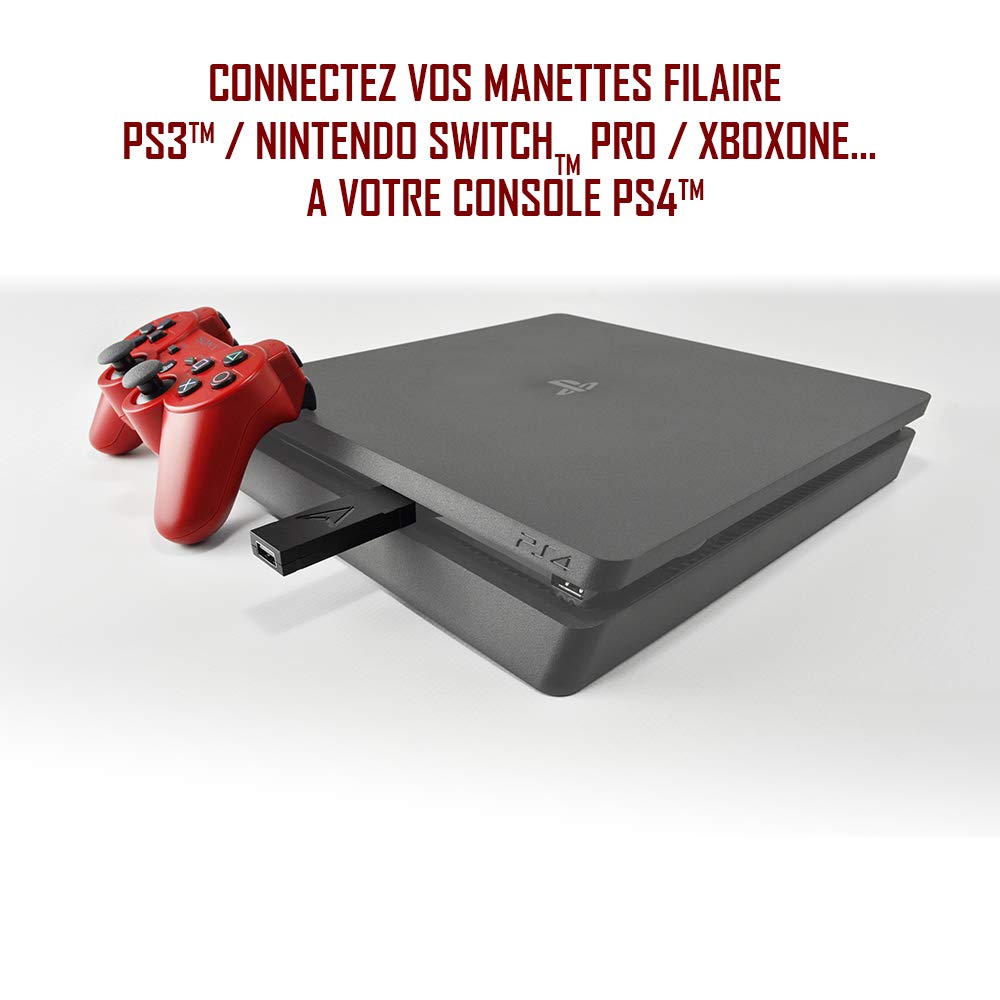 Universal Wired & Wireless Controller Adapter for PS4, PS3, PC - Plug & Play USB Converter for Seamless Gaming Experience - Perfect for Multi-Platform Gaming, Esports & Home Entertainment