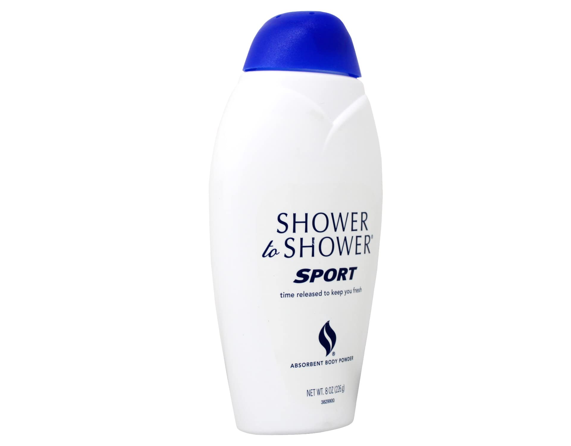 Shower to Shower Absorbent Body Powder for Men & Women - 8 oz Talc-Free Sports Powder - Keeps You Fresh & Dry During Workouts, Gym, and Outdoor Activities