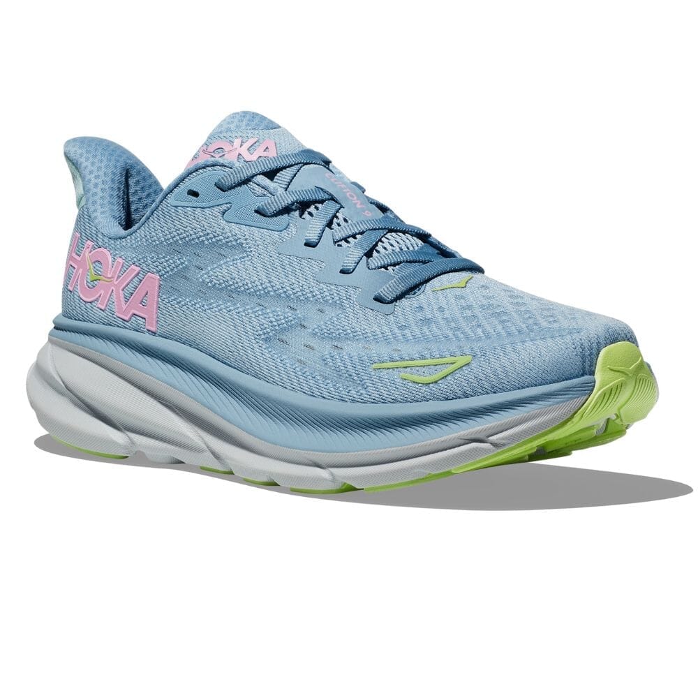 Hoka Women's Clifton 9 Wide Running Shoes - Lightweight Cushioned Sneakers for Road Running, Jogging & Walking - Comfortable Athletic Shoes for Women with Arch Support