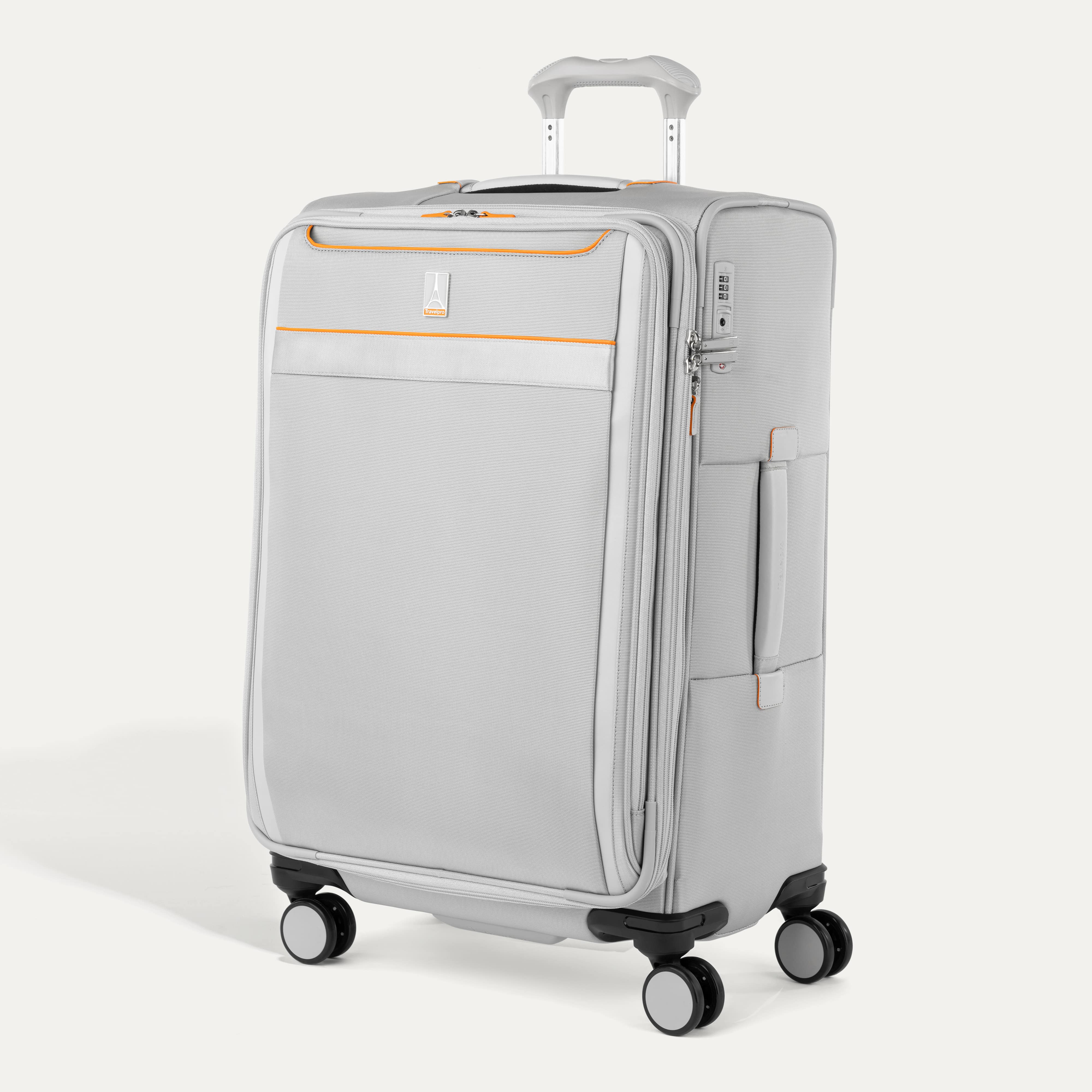 Travelpro VersaPack+ Medium Expandable Spinner Luggage - Perfect for Business Trips & International Travel | Carry-On Check in Suitcase with 360° Wheels