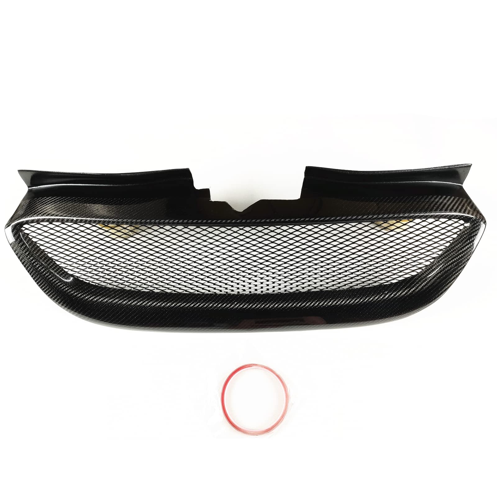 Carbon Fiber Front Bumper Mesh Grille for Hyundai Genesis Coupe 2008-2012 - Durable & Stylish Upgrade for Enhanced Airflow & Sporty Look - Perfect for Car Enthusiasts & Performance Modifications