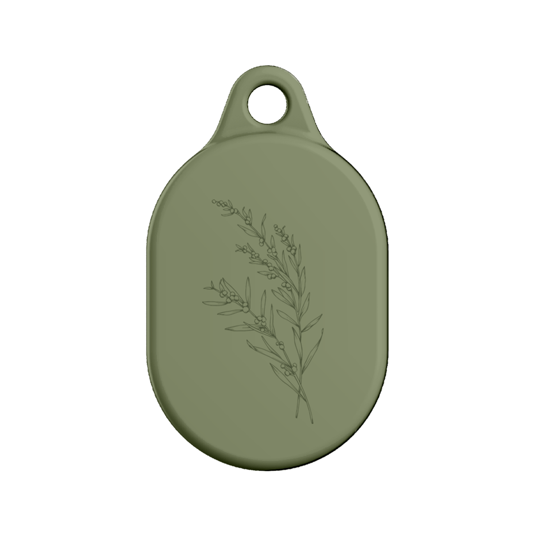 Premium Khaki Wattle AirTag Case - Durable Anti-Loss Keychain Holder for Apple AirTag (2021) - Perfect for Keys, Wallets, Backpacks & Luggage Tracking