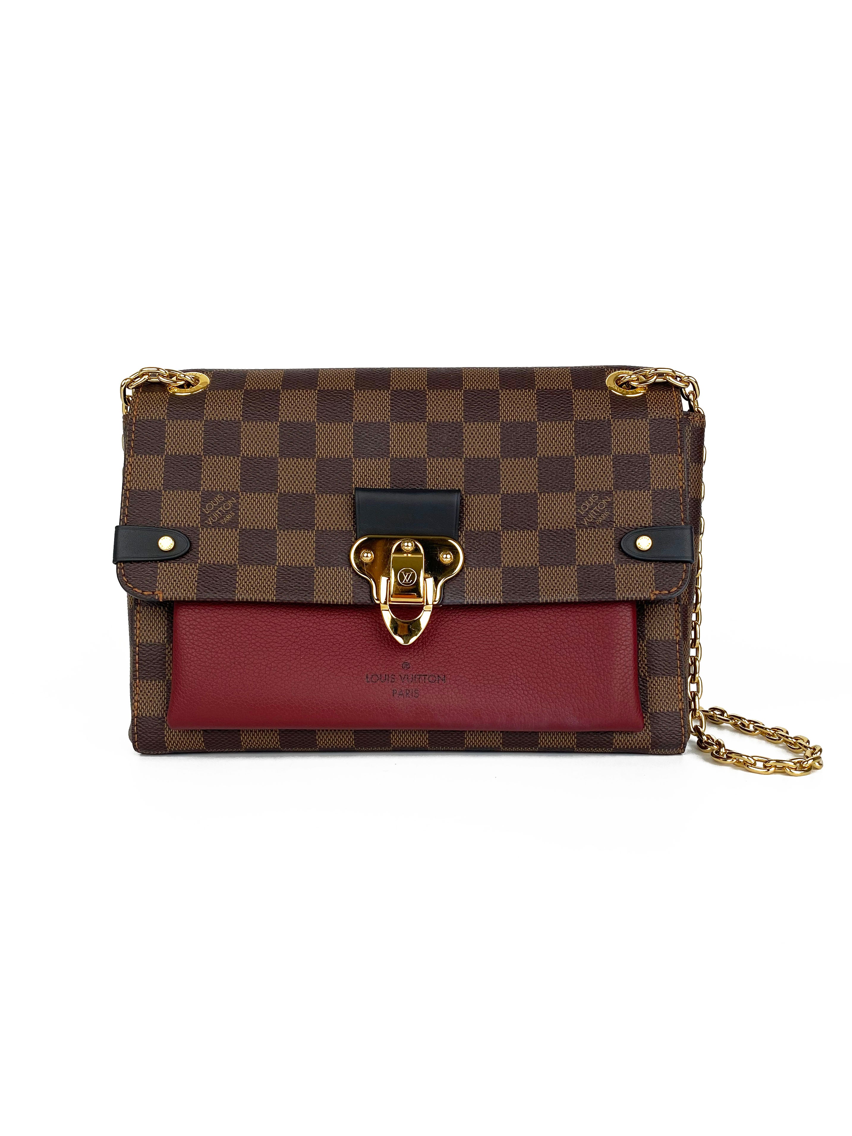 Authentic Louis Vuitton Damier Ebene Vavin PM Crossbody Bag - Luxury Leather Handbag for Women, Perfect for Work, Travel & Evening Events