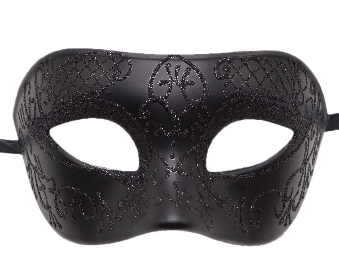 Biruil Men's Venetian Masquerade Mask - Vintage Costume Mask for Cosplay, Halloween, Mardi Gras & Themed Parties - Elegant Eye Mask for Masquerade Balls & Formal Events