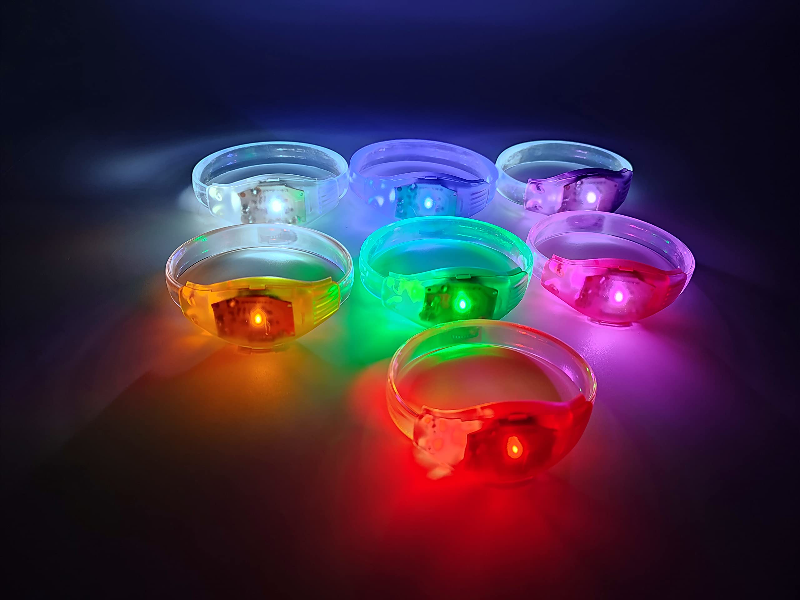 Glow in the Dark Bracelets - 14 Pack Music & Sound Activated LED Glow Wristbands with Flashing Strobe Lights | Perfect for Birthday Parties, Concerts, Raves, Festivals & Night Events | Fun Glow Party Favors for Kids & Adults