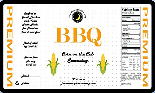 Premium BBQ Corn on the Cob Seasoning - Large Shaker, Calorie-Free, Fat-Free, Low Sugar | Handcrafted in Small Batches | Sweet & Savory Flavor for Grilled Corn, Roasted Vegetables & Snacks