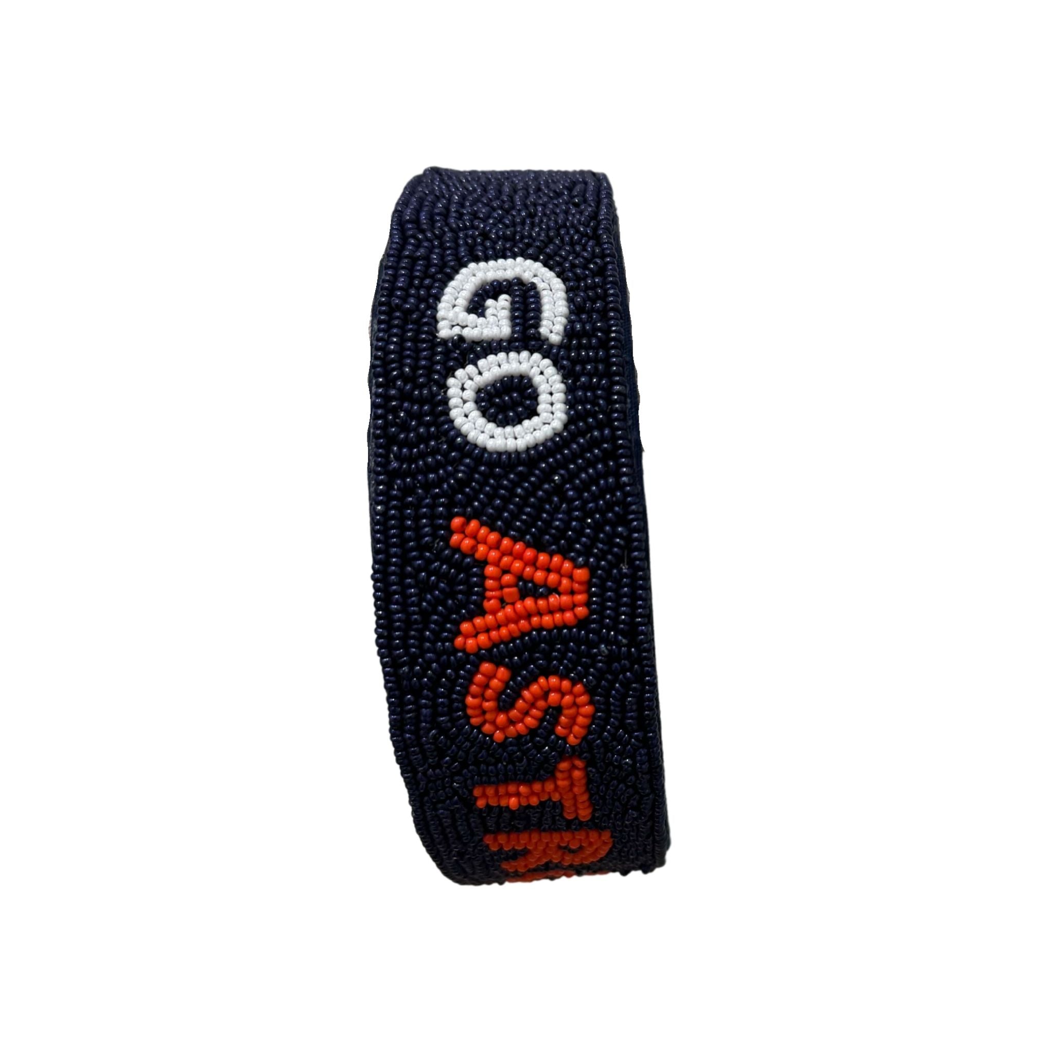 Beaded Astro Headband for Women - Navy Blue Boho Hair Accessory - Perfect for Music Festivals, Yoga, and Beach Outfits