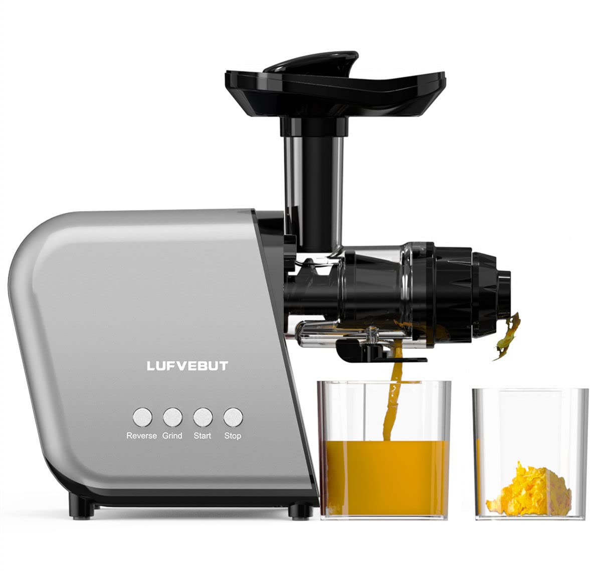 250W Slow Juicer Cold Press Masticating Juicer - BPA Free, High Yield Juicer Extractor for Hard Vegetables & Fruits, Easy to Clean with Grinding Function, Dishwasher Safe - Perfect for Healthy Juicing, Detox Drinks, and Homemade Baby Food