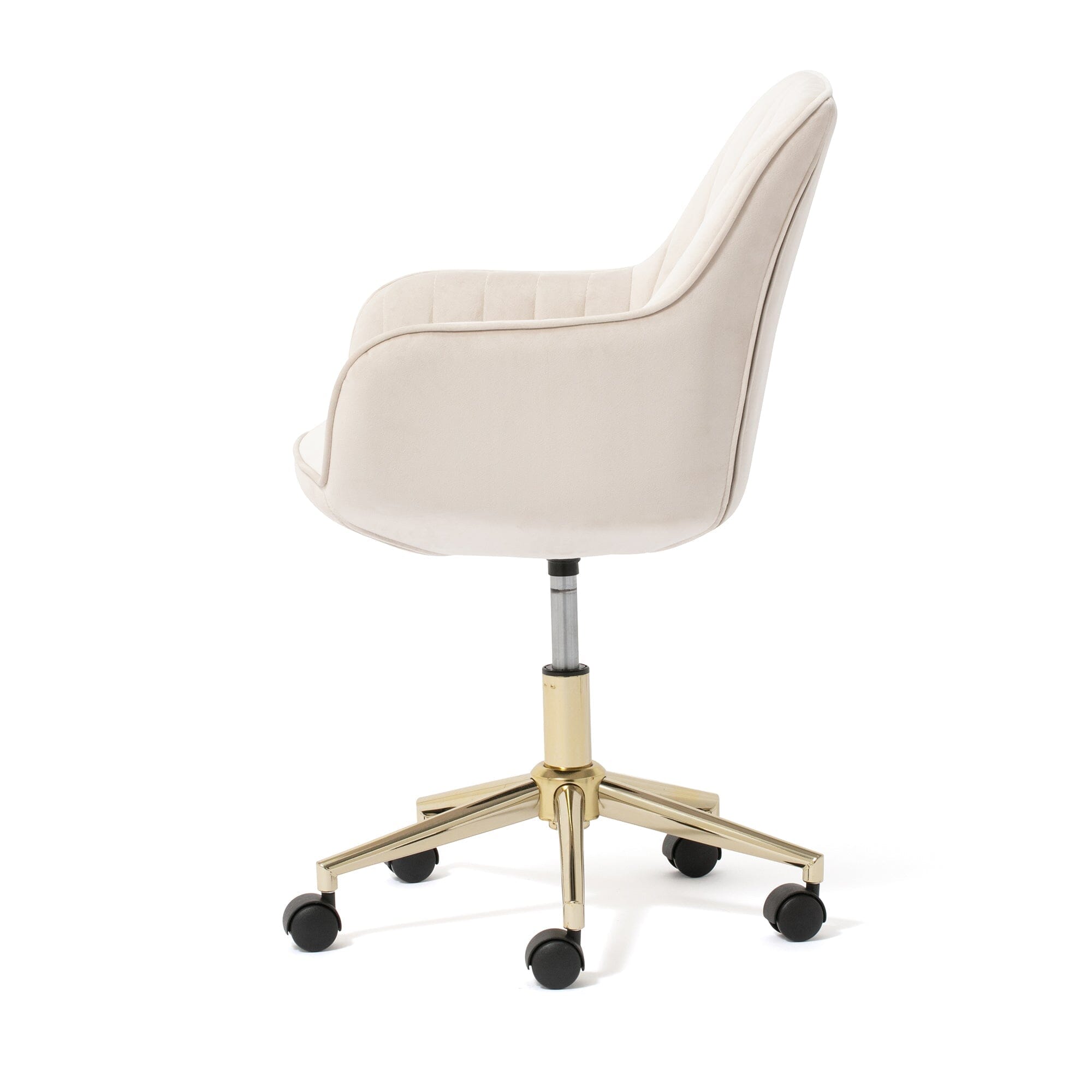 Eldorado Ergonomic Office Desk Chair - Light Beige Fabric - Comfortable Computer Chair for Home & Office Workspace - Perfect for Long Hours Sitting & Remote Work