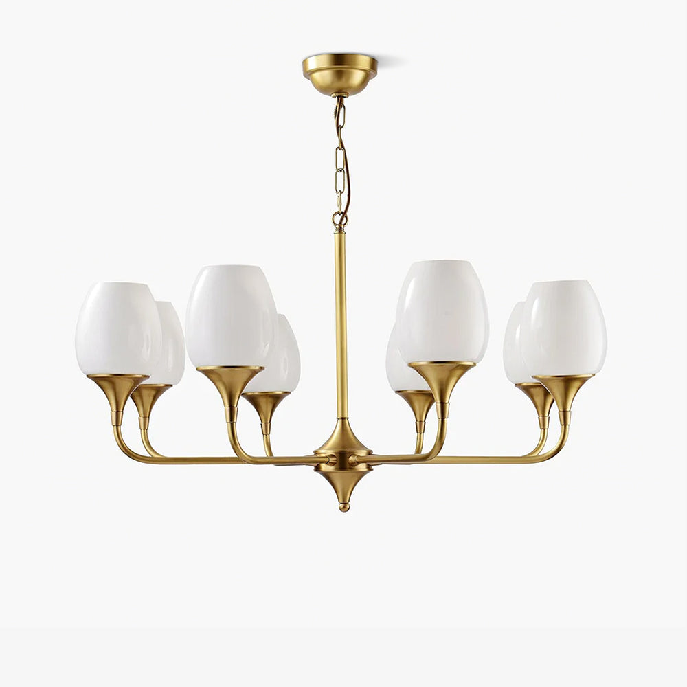 Charlie Chandelier - Elegant Crystal Ceiling Light Fixture for Dining Room, Living Room & Bedroom | Perfect for Home Decor, Wedding & Special Events