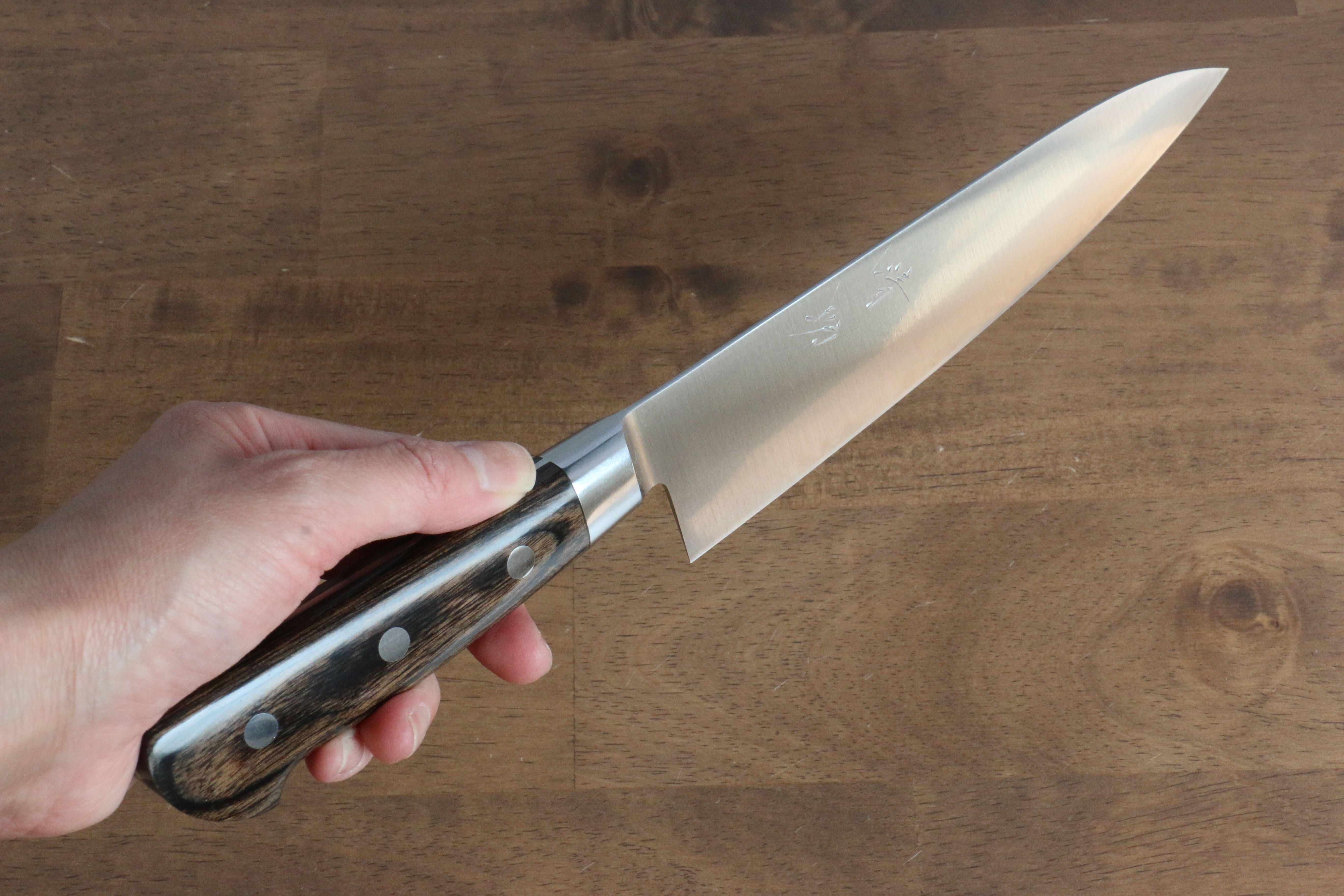 Premium Seisuke SG2 Gyuto 180mm Japanese Chef Knife with Brown Pakka Wood Handle - Perfect for Sushi, Sashimi & Precision Cutting