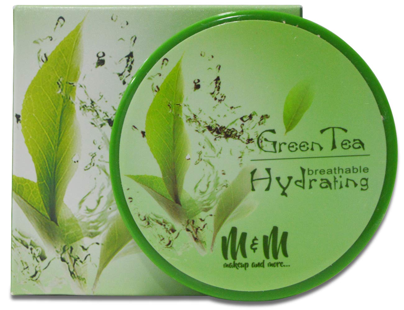 Natural Green Tea & Golden Honey Compact Powder - Soothing, Moisturizing Makeup with Soft Finish | 6 Shades, 14g | Perfect for Daily Wear, Touch-Ups & On-The-Go Beauty