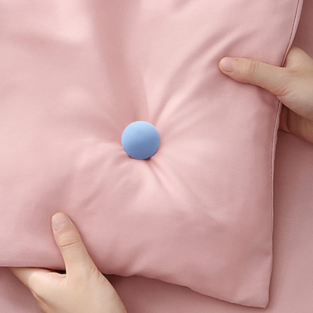 16-Piece Duvet Clip Set - Non-Slip Quilt Fasteners with Buttons | Secure Duvet Cover & Comforter | Perfect for Bedroom, Guest Room & Hotel Use (Blue)
