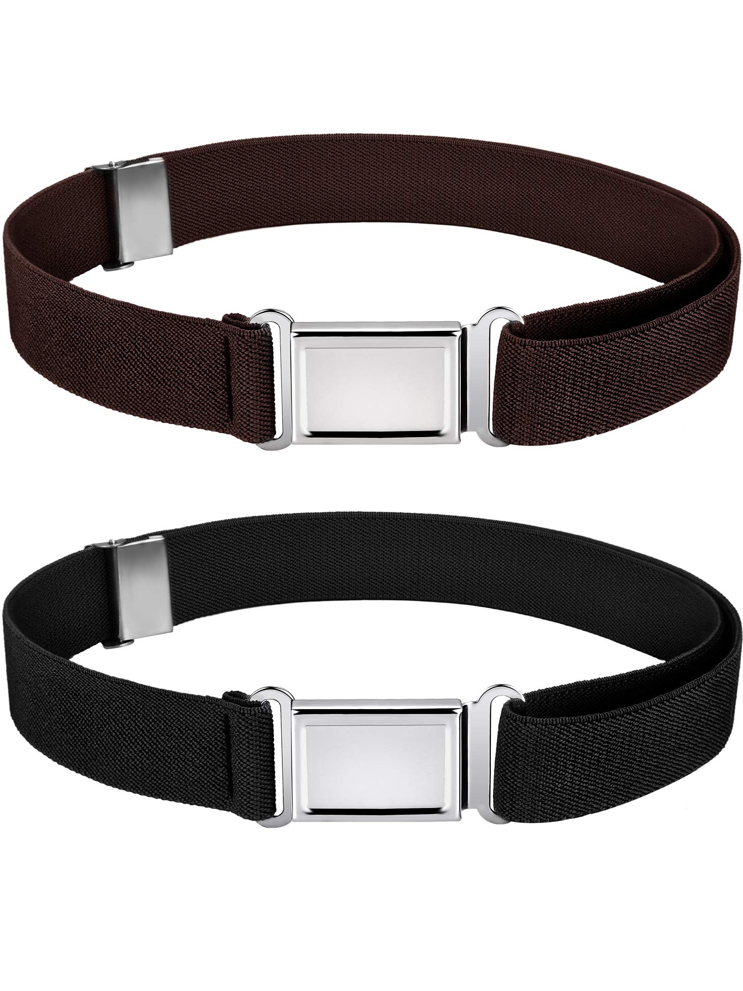 WILLBOND Adjustable Magnetic Belt for Kids - Stretchable Elastic Waistband with Magnetic Buckle for Boys & Girls | Perfect for School Uniforms, Jeans & Daily Wear