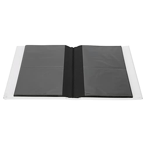A K Homes - 30 Page Nail Sticker Display Book, Kraft Paper Nail Decal Storage Album for Nail Salons & DIY Enthusiasts - Perfect for Organizing Nail Art Stickers, Family Photos, and Small Collections (White)