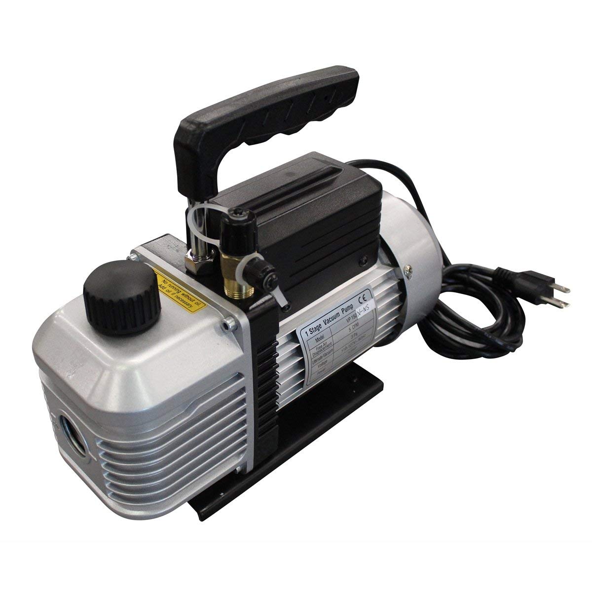 FJC R-1234yf/R-134a 5 CFM HVAC Vacuum Pump for AC Refrigerant Recovery & Auto A/C System Service - Professional Automotive Air Conditioning Repair Tool