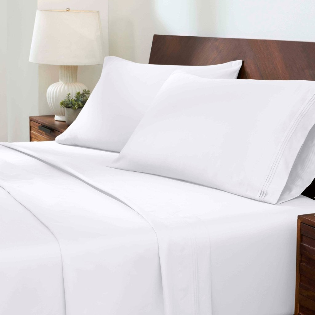 Premium 1000 Thread Count Egyptian Cotton Sheet Set - Eco-Friendly, Breathable & Hypoallergenic - Perfect for Luxury Bedrooms & Hot Sleepers