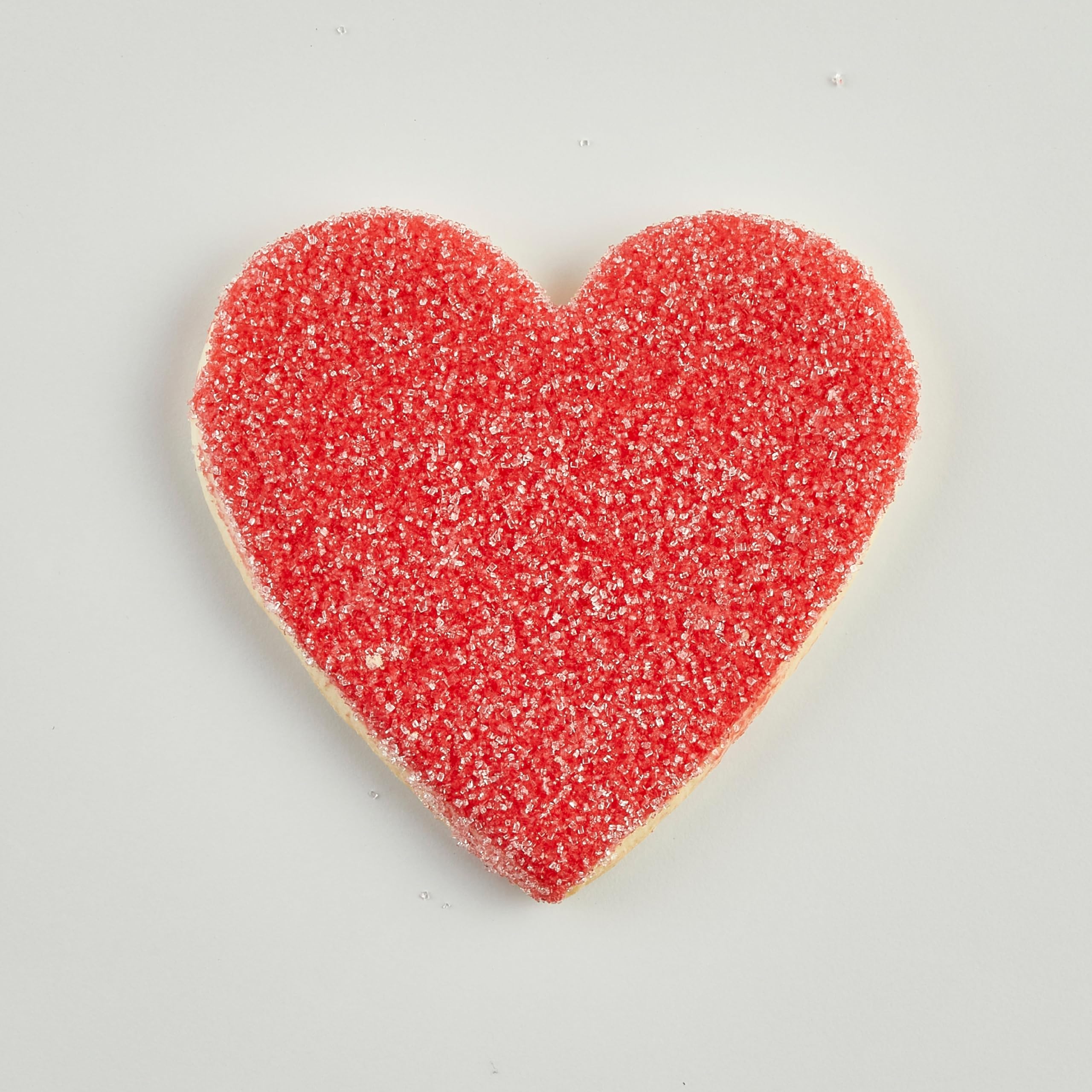 50-Pack Nut-Free Heart Shaped Sparkling Sugar Smiley® Cookies - Perfect for Valentine's Day, Birthday Parties & Sweet Treat Decorations