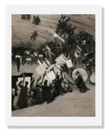John Singer Sargent - Rehearsal of the Pasdeloup Orchestra Painting | Fine Art Reproduction | Wall Decor for Living Room, Office & Gallery