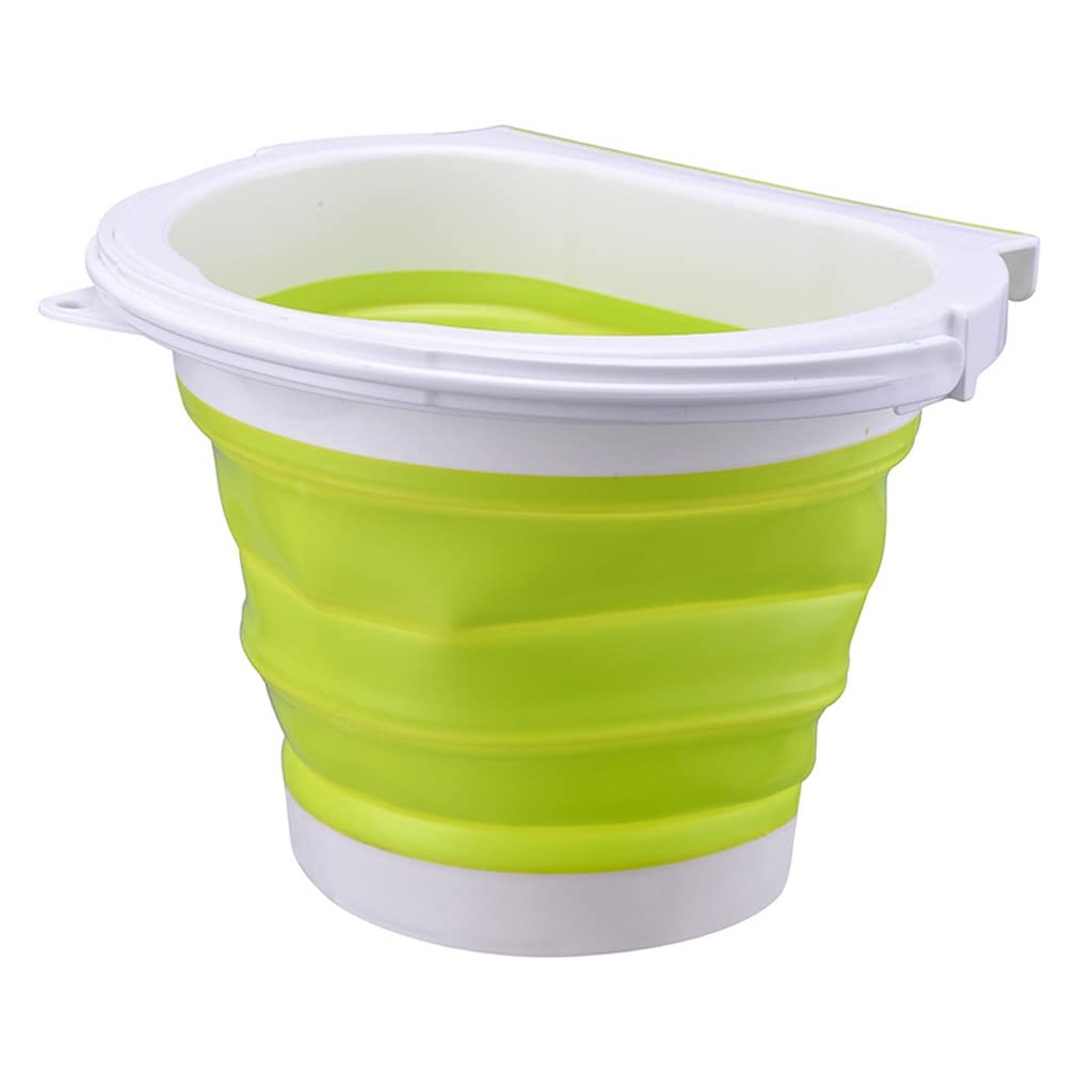YANZHEXIN Hanging Trash Can - Foldable Kitchen Counter Bin, Under Sink Waste Basket, Wall Mounted Storage Bucket for Home & Office (4-Piece Set, Color A) - Perfect for Small Spaces & Clutter-Free Kitchens