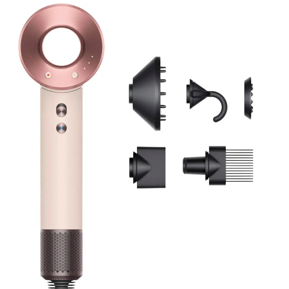 Dyson Supersonic Hair Dryer Refurbished - Ceramic Pink/Rose Gold | 1 Year Warranty | Fast Drying & Styling for Home & Salon Use