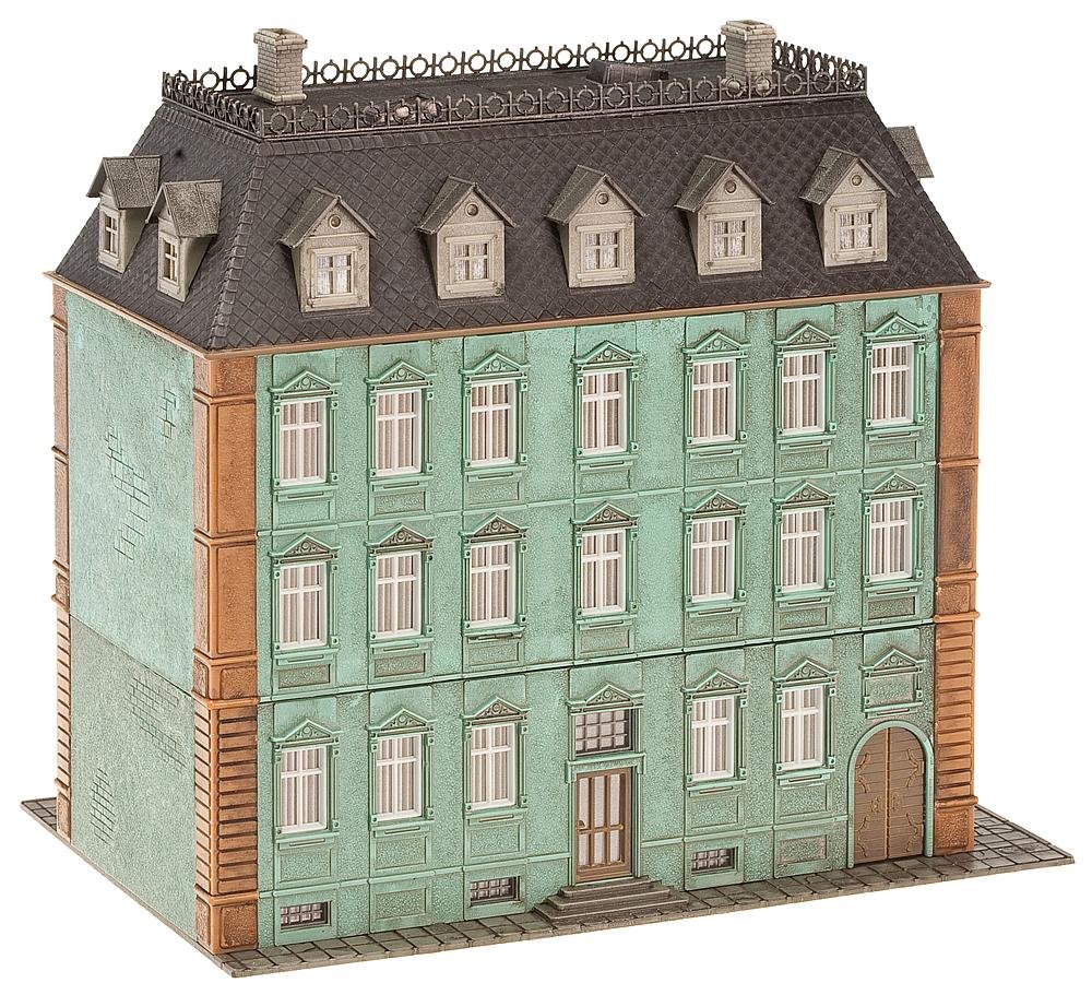 Faller 130441 HO Scale Burning Tax Office Model Building Kit - Realistic Miniature for Train Layouts & Dioramas