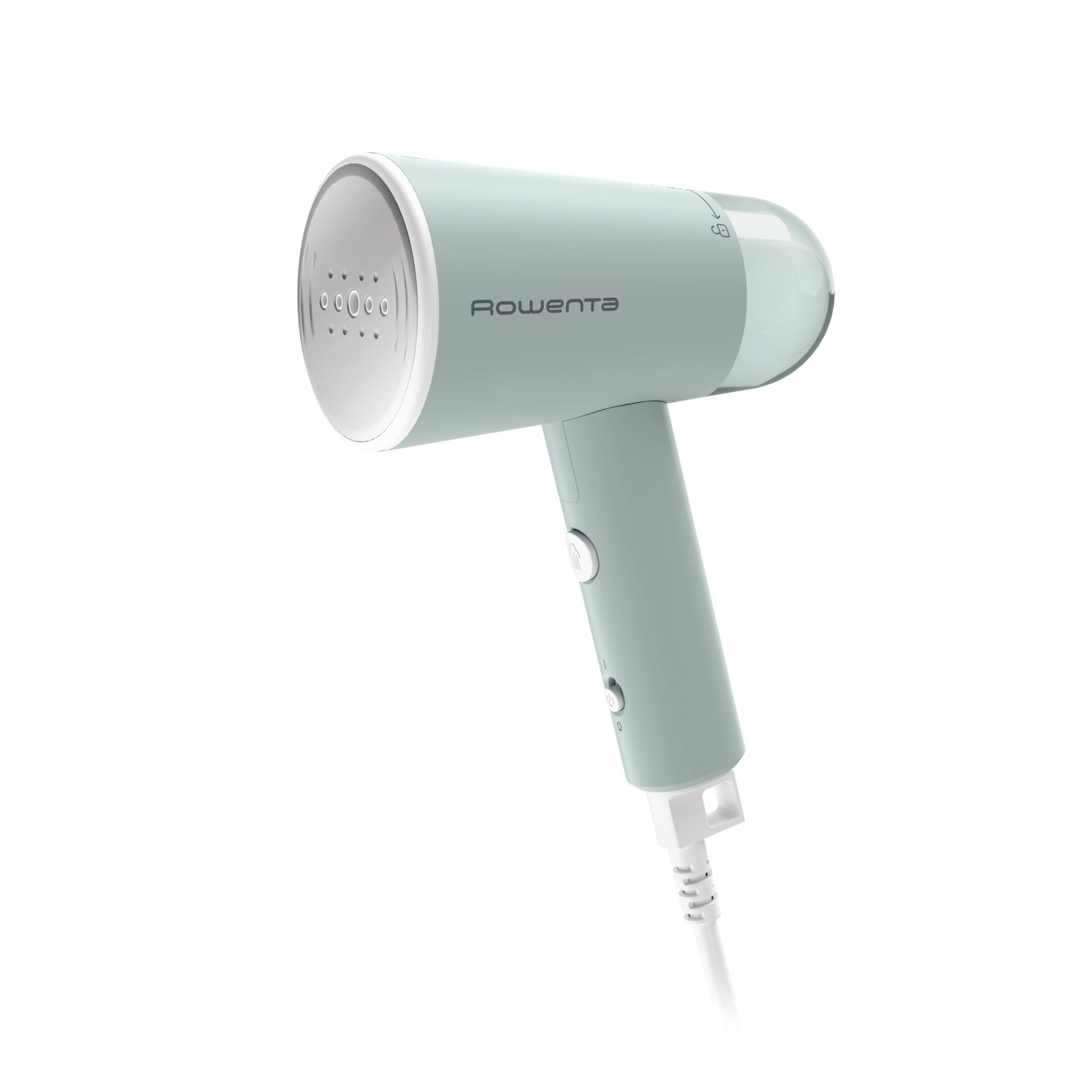 Rowenta Mini Travel Steamer for Clothes - Portable Handheld Steamer with 2.3 Oz Water Tank, 1100W Fast Heating, Foldable Design | Perfect for Wrinkle Removal, Suits, Dresses & Travel Essentials | Green (Model DR1014)