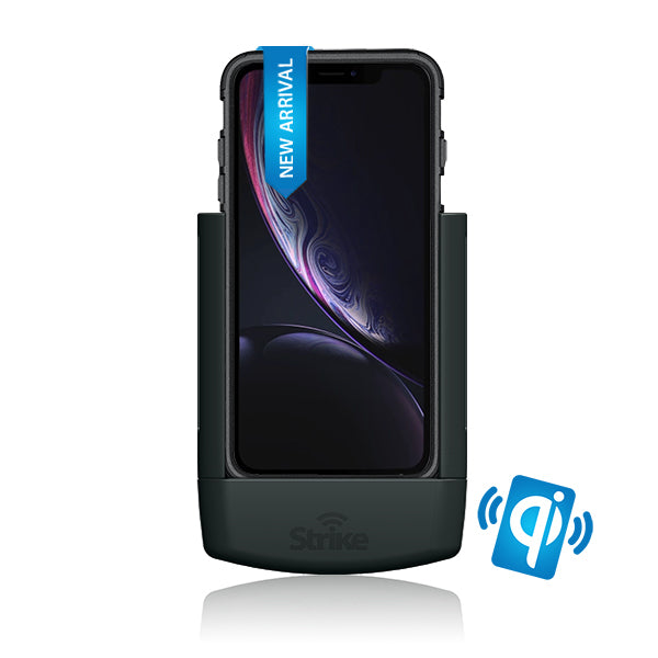 iPhone XR Wireless Charging Stand - Compatible with Strike Rugged Case | Fast Qi Charging Dock for Bedroom, Office & Car Use