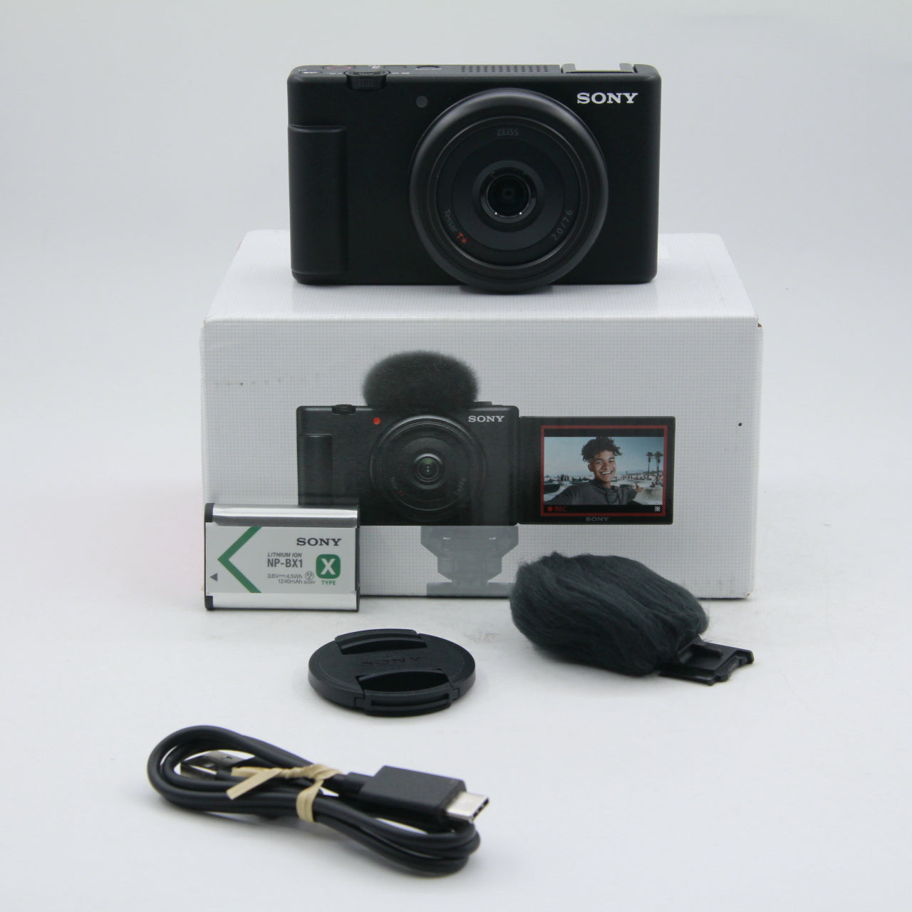 Open Box Excellent Condition Sony ZV-1F Vlogging Camera (Black) - Perfect for YouTube, Travel & Content Creation