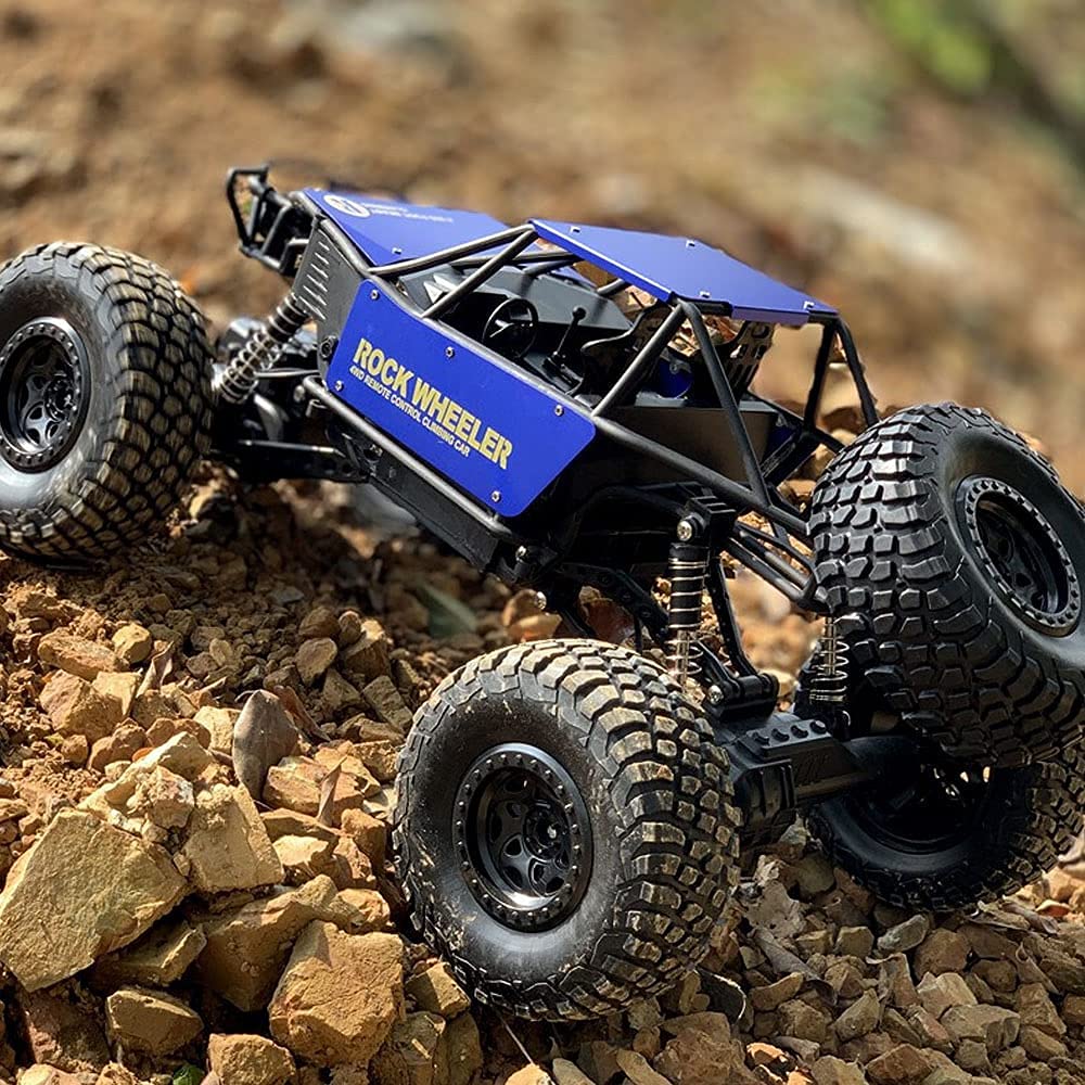 1:8 Scale Large Remote Control Monster Truck - 4WD Off-Road RC Crawler Car for Kids & Adults - All Terrain Vehicle for Outdoor Adventure, Birthday & Christmas Gifts