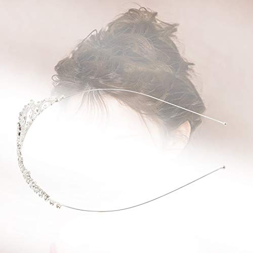 Sparkling Rhinestone Headband for Women - Elegant Wedding Crown Tiara Hair Accessory for Brides, Prom, Pageants & Special Occasions