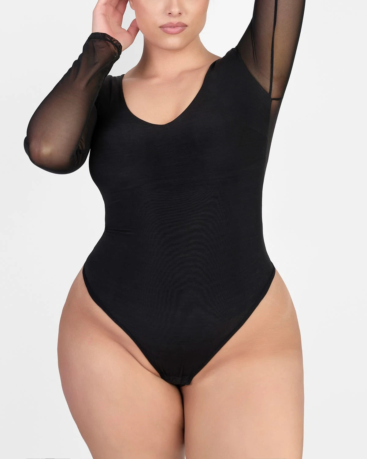 AirSlim® See-Through Mesh Smoothing Bodysuit - Seamless Shapewear for Women - Perfect for Everyday Wear, Special Occasions & Layering Under Clothes