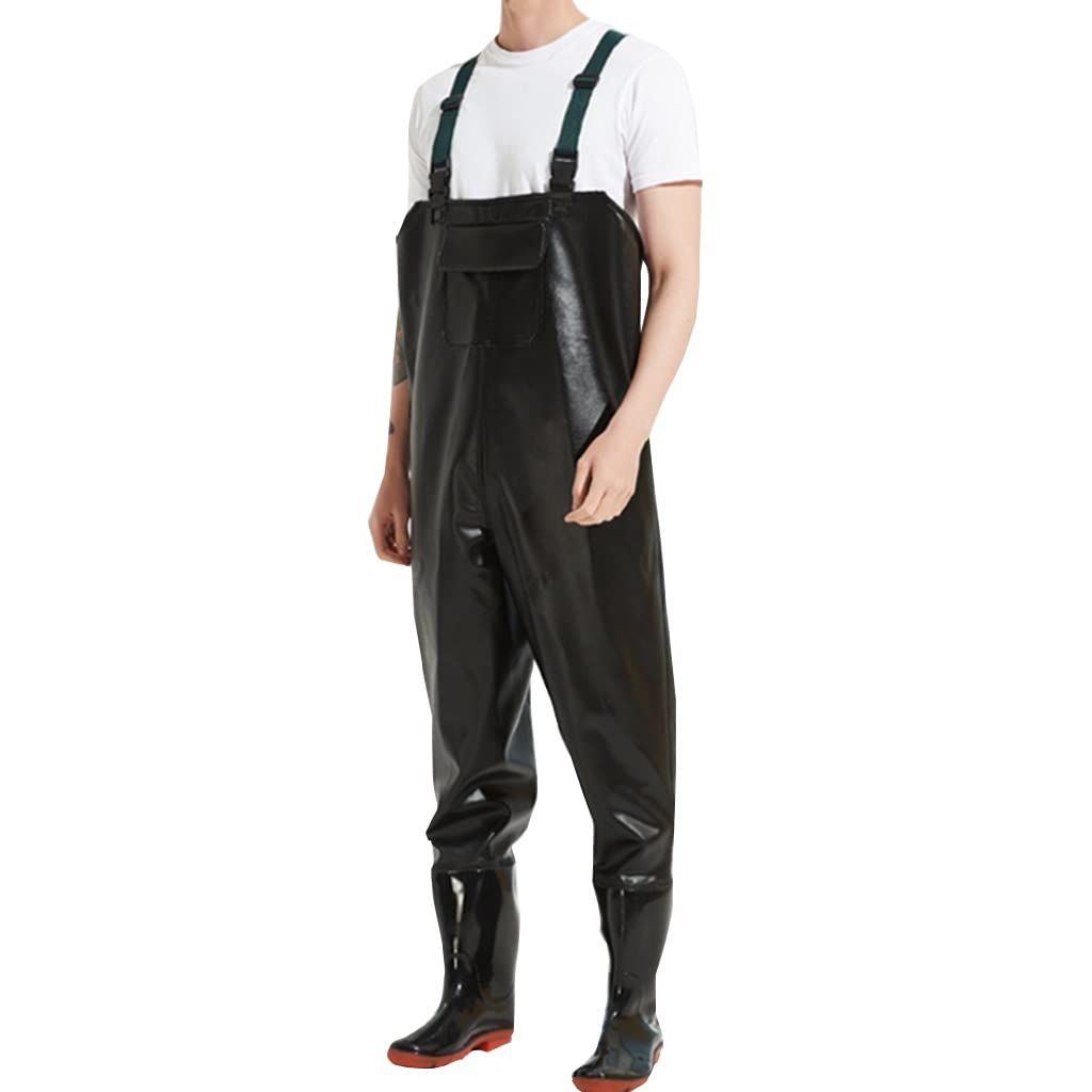 PVC Waterproof Seam Sealed Bootfoot Chest Wader for Fishing & Hunting - Men's & Women's Wading Boots - Ideal for Fly Fishing, Duck Hunting & Outdoor Water Activities