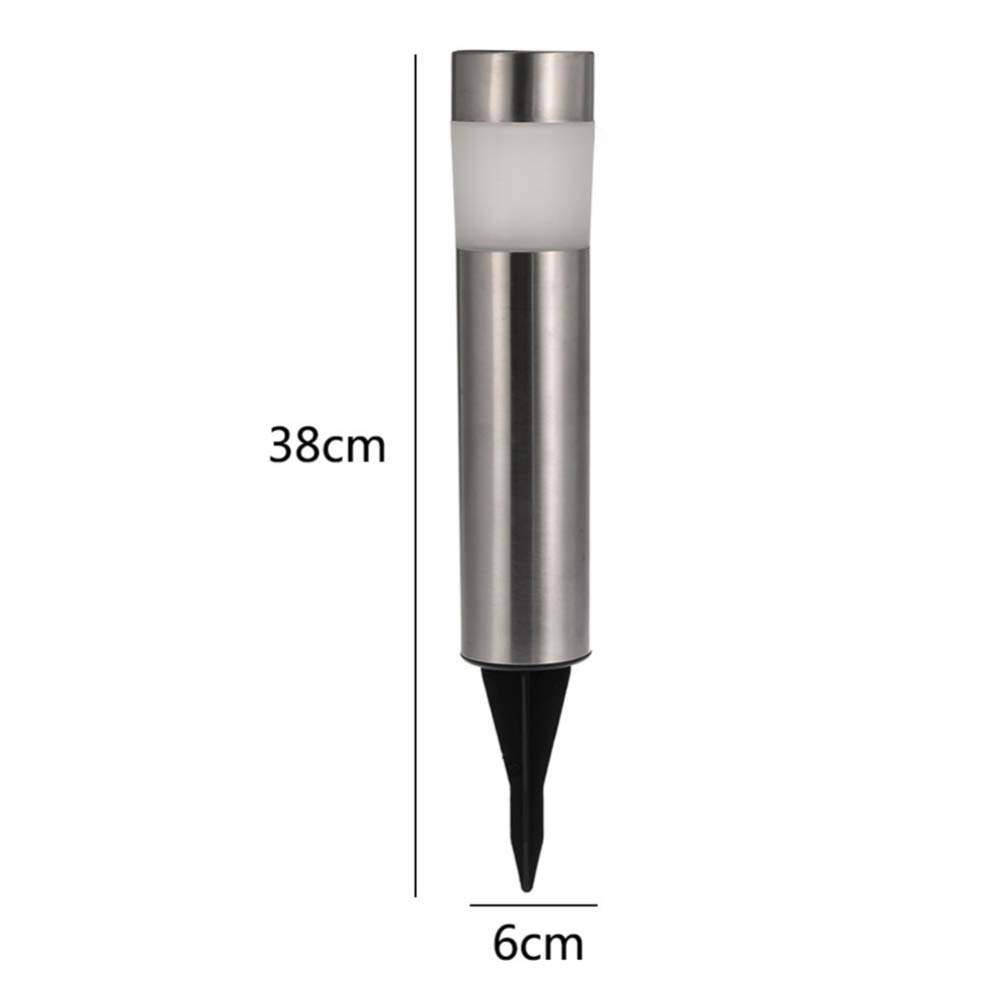 Uonlytech 3 Pack Solar LED Pathway Lights - Stainless Steel Outdoor Solar Bollard Lights for Garden, Yard, and Landscape Lighting | Weatherproof & Energy Efficient for Walkways, Driveways, and Patios