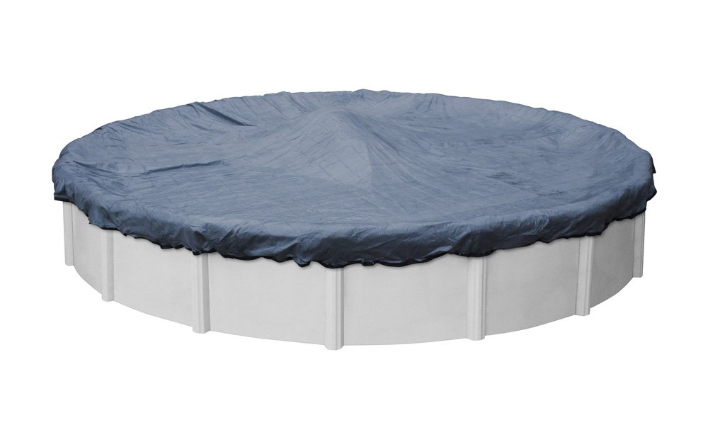 Pool Mate 4230-4-PM Extreme-Mesh Winter Round Above-Ground Pool Cover - 30-Foot Diameter, Extra Large Blue - Heavy Duty Protection for In-Ground & Above-Ground Pools During Winter Season