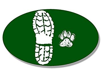 3x5 Inch Oval Hiking Boot & Dog Paw Print Refrigerator Magnets - Strong Hold for Fridge, Whiteboard & Metal Surfaces - Perfect for Hiking Enthusiasts & Pet Lovers